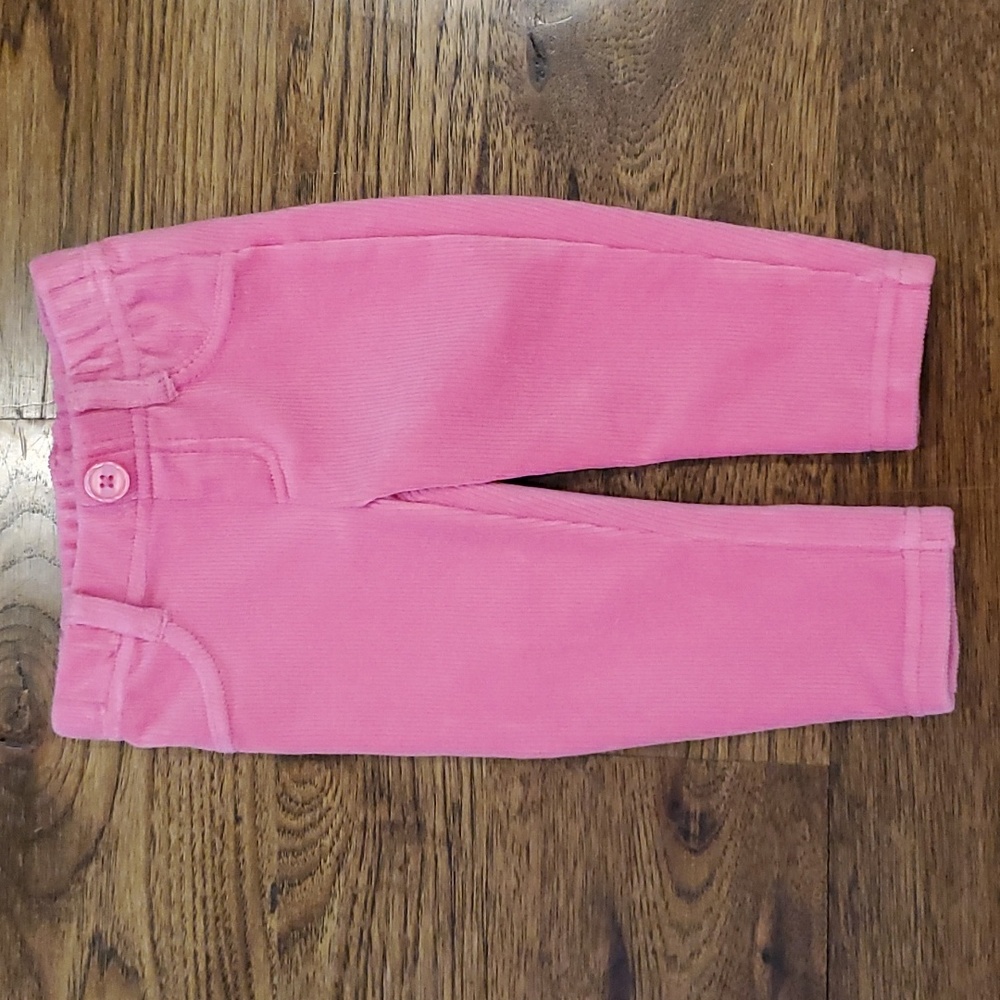 Girls Koala Kids pink elastic waist corduroy pants size 3-6M